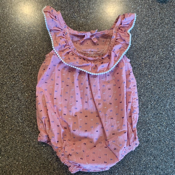 🐦 Red White and Blue Cat & Jack Romper Size 6-9M - Picture 5 of 8